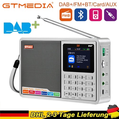 Tragbarer dab digitalradio - tragbarer,